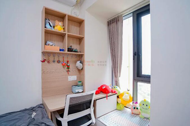 99㎡三居簡(jiǎn)約風(fēng)，結(jié)合型空間布局，將起居利用率拉滿